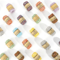 24Pcs Two-Colored Paper Twine Metallic String Paper Cord Raffia Stripes for Gifts Wrapping and DIY Decoration